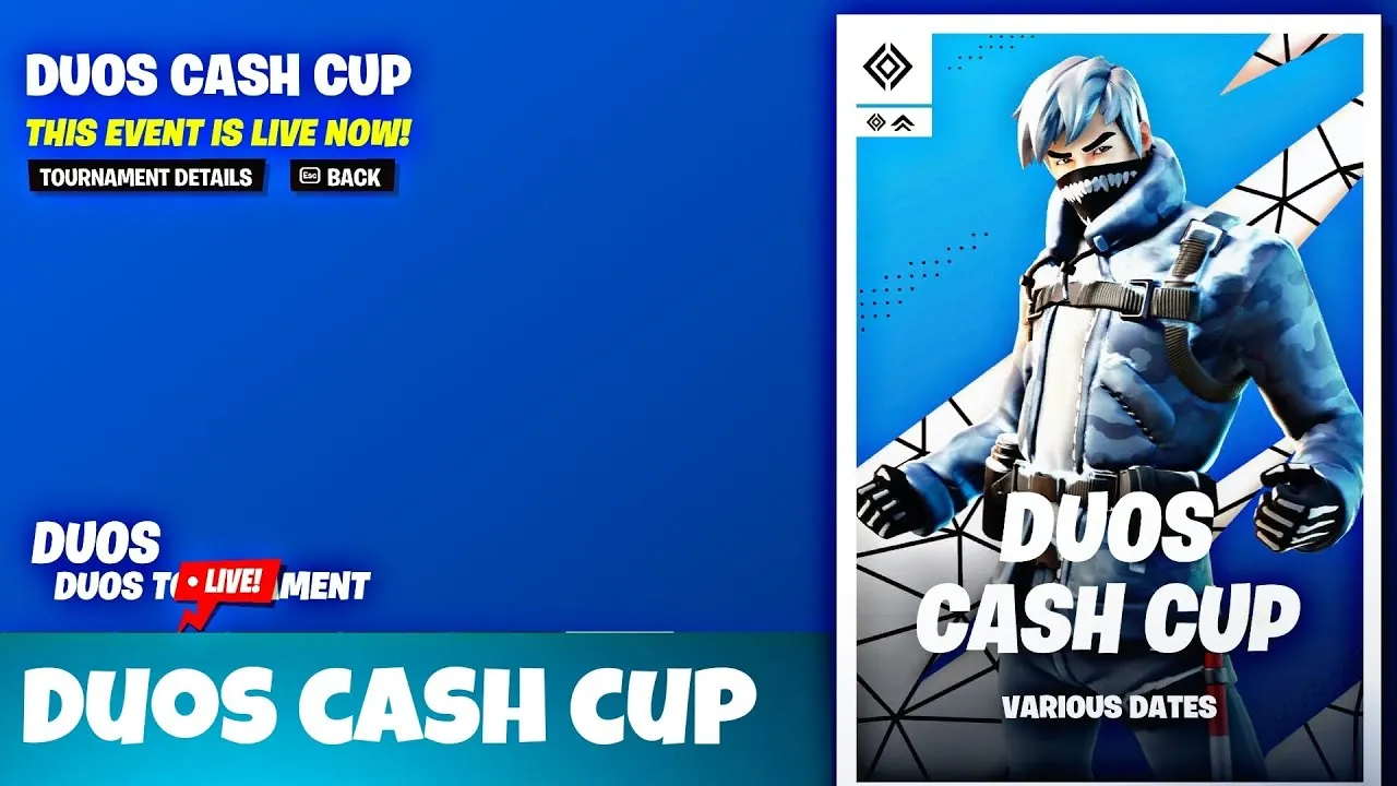 cash cup fortnite in agme scherm