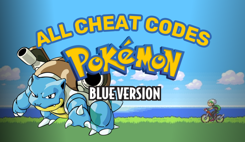 pokemon cheat codes for blue version